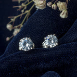 Silver Plated Womens Pair of Stud Earrings