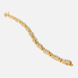 Gold Plated Womens Zircon Bracelet