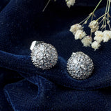 Silver Plated Womens Pair of Stud Earrings
