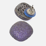 Purple Womens Pair of Stud Earrings