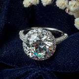 Silver Plated Womens Zircon Ring