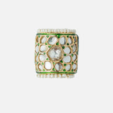 Saadgi Gold Plated Womens Kundan, Polki Ring