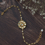Gold Plated Womens Beaded Bracelet