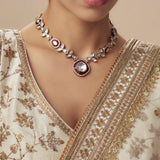 Ravaya Kundan Polki Necklace Set