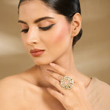 Heirloom Kundan Floral Ring