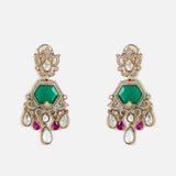 Jewel Frame Polki Choker Set