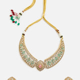 Elysian Floral Kundan Choker Set