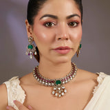 Jewel Frame Polki Choker Set