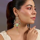 Darbar Polki Drop Earrings