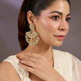 Darbar Polki Pearl Earrings