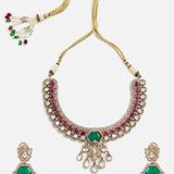Jewel Frame Polki Choker Set