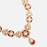 Floral Polki Necklace Set