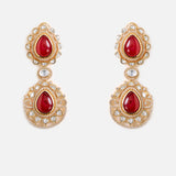 Royal Ruby Polki Earrings