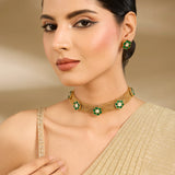 Floral Mesh Choker Set