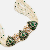 Green Polki Choker Set