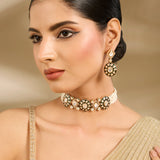 Ivory Polki Choker Set