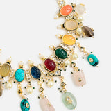 Multicolor Gemstone Necklace Set