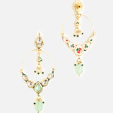 Regal Polki Drop Earrings