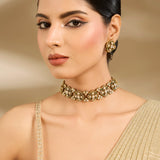 Kundan Polki Floral Choker